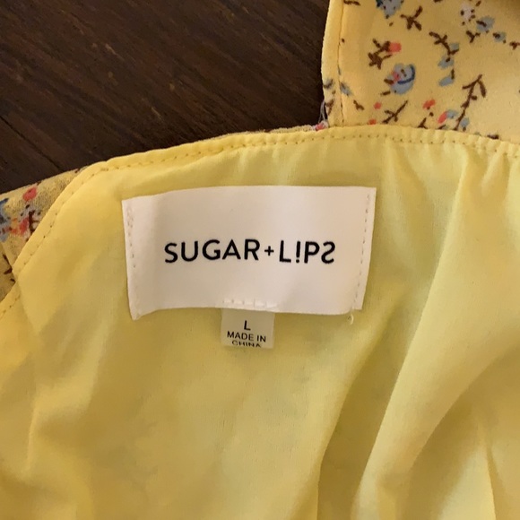 NWOT Midi Yellow Tiered Shop the Mint Dress - Picture 7 of 9